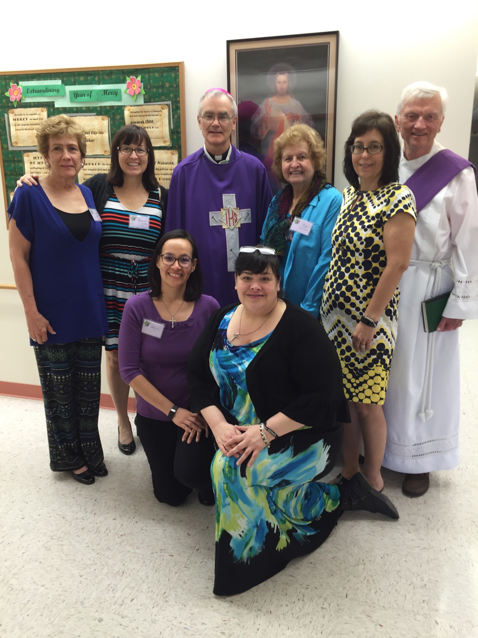 Rachel's Vineyard Retreat Team with Bishop Kelly